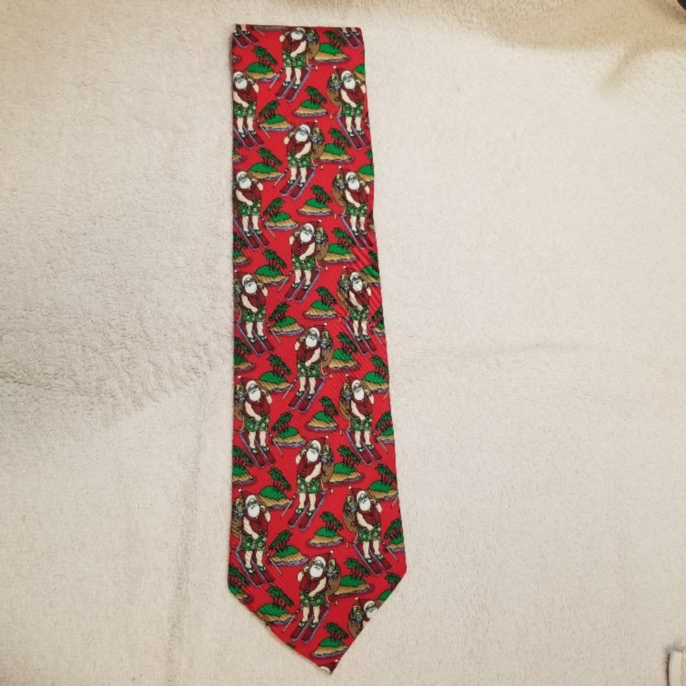 Holiday Traditions Men's Multi-Color Xmas Necktie